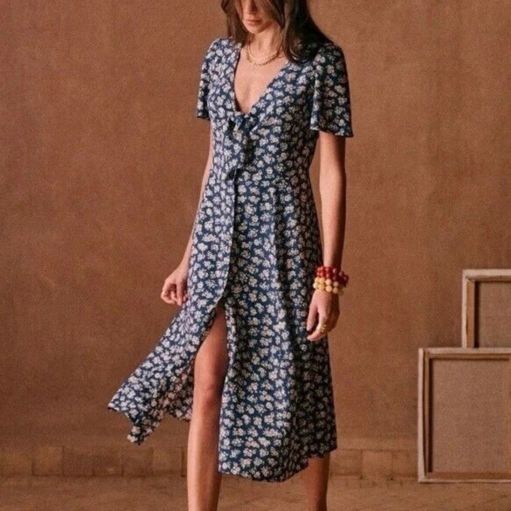 Sézane Ophelia Dress in Cara Print